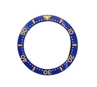 PSDFJAD ZHGUIMING Flat Ceramic Bezel Insert 39.7 * 31.5mm Substitute Watch Insert Ring Watch Accessories Green Luminous(NO.7)