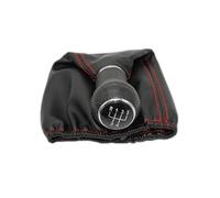 PSDFJAD ZHGUIMING for 6N 6N2 1996 1997 1998 1999 2000 2001 Lupo Caddy 5 Speed Car Gear Stick Shift Knob Leather Boot(Gris)