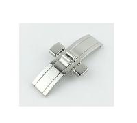 PSDFJAD ZHGUIMING for Steel Watch Straps, Craftsman Honor Double Pressure Mechanical Watch Chain Buckle, Military Flag Watch Strap Buckle(5mm 23mm)