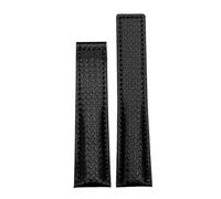 PSDFJAD ZHGUIMING Genuine Leather Watch Strap 19mm 20mm 22mm watchband for tag F1 Watch Band Red Men Fold Buckle Bracelet(B Black no Buckle,19mm)