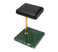 PSDFJAD ZHGUIMING Green Marble Watch Bracelet Bracelet Display Stand, Leather Jewelry Storage Stand, Watch Stand(Gold Support Rod)
