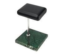 PSDFJAD ZHGUIMING Green Marble Watch Bracelet Bracelet Display Stand, Leather Jewelry Storage Stand, Watch Stand(Silver Support Rod)
