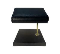 PSDFJAD ZHGUIMING Leather Marble Watch Stand Holder Bracelet Bangles Display Stand Watch Placement Jewelry Rack Hard Display Stand Holder(Black S)