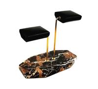PSDFJAD ZHGUIMING Marble Green Base Gold Support Watch Display Stand for Bracelet Double Watch Jewelry Organizer Watch Placement Jewelry Stand(Style B-1)