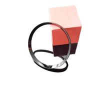 PSDFJAD ZHGUIMING Mod 30.5mm Polished Inner Shadow Shiny Black Silver Gold Rosegold Chapter Ring for SKX007 SRPD NH35 NH36 Movement Watch Case(Shiny Black)