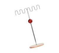 PSDFJAD ZHGUIMING Necklace Organizer Stand Storage Rack Women Gift Display Stand Jewelry Rack for Hoop Earrings Watches Bangles Chains Table Top(Red Acrylic Base)