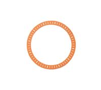PSDFJAD ZHGUIMING NH35 dial NH70 Hollow Surface DIY Water Ghost Diving Mechanical Watch Accessory Green Glow Size 28.5mm(Orange)