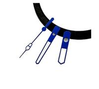 PSDFJAD ZHGUIMING NH35 Hand Black Blue Green Orange Red Watches Needles Luminous for NH35/NH36/7S26/7S36/4R35/4R36 Movement Watches Pointers(NO.6 Blue)