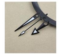 PSDFJAD ZHGUIMING NH35 Hands Blue Gold Silver Black Hands Green Luminous Pointer Suitable for NH35 NH36 4R 7S Movement(Black)