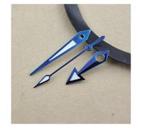 PSDFJAD ZHGUIMING NH35 Hands Blue Gold Silver Black Hands Green Luminous Pointer Suitable for NH35 NH36 4R 7S Movement(Blu)