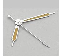 PSDFJAD ZHGUIMING NH35 Hands Silver/Blue Watch Hands Fit NH35 NH36 PT5000 ETA2836 2824 DG2813 3804 Miyota8215 8205 821A Movement Watch Accessories(Yellow-Silver 2)