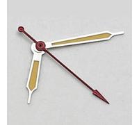 PSDFJAD ZHGUIMING NH35 Hands Silver/Blue Watch Hands Fit NH35 NH36 PT5000 ETA2836 2824 DG2813 3804 Miyota8215 8205 821A Movement Watch Accessories(Yellow-Red 1)