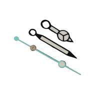 PSDFJAD ZHGUIMING NH35 NH36 Hands Silver Black Grey Gold Watch Hands Green Luminous Watches Pointers Fit NH35/NH36/4R/7S Movement(Top 8.Black Blue)