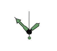PSDFJAD ZHGUIMING NH35 Watch Hands SKX Hands nh35 Hands Suitable for NH34 NH35 NH36 NH38 NH39 NH70 NH72 Movement Watches Pointers(Black Green)