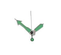 PSDFJAD ZHGUIMING NH35 Watch Hands SKX Hands nh35 Hands Suitable for NH34 NH35 NH36 NH38 NH39 NH70 NH72 Movement Watches Pointers(Silver Green)