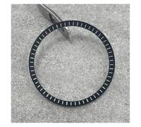 PSDFJAD ZHGUIMING Plastic/Steel Watch Chapter Ring Inner Shadow Ring 31.3mm-27.5mm for NH35/NH36/4R/6R/Seiko SKX007/SKX009 Watch Accessories(Black A)