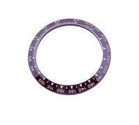 PSDFJAD ZHGUIMING Polychrome Sloped Ceramic Bezel Insert 38.5 * 30.5mm 39.3 * 31.45mm for Watch Parts (No Luminous)(B4 Ceramic)
