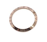 PSDFJAD ZHGUIMING Polychrome Sloped Ceramic Bezel Insert 38.5 * 30.5mm 39.3 * 31.45mm for Watch Parts (No Luminous)(T6 Alloy)