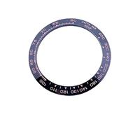 PSDFJAD ZHGUIMING Polychrome Sloped Ceramic Bezel Insert 38.5 * 30.5mm 39.3 * 31.45mm for Watch Parts (No Luminous)(B3 Ceramic)