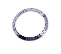 PSDFJAD ZHGUIMING Polychrome Sloped Ceramic Bezel Insert 38.5 * 30.5mm 39.3 * 31.45mm for Watch Parts (No Luminous)(T5 Alloy)