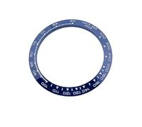 PSDFJAD ZHGUIMING Polychrome Sloped Ceramic Bezel Insert 38.5 * 30.5mm 39.3 * 31.45mm for Watch Parts (No Luminous)(T9 Ceramic)