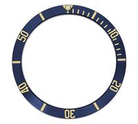 PSDFJAD ZHGUIMING Slanted Aluminium Material Multicolor Bezel Insert 38 * 30.5mm for Men Watch Case Replacement Parts Watch Bezel Accessories(Al-07)