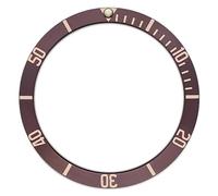 PSDFJAD ZHGUIMING Slanted Aluminium Material Multicolor Bezel Insert 38 * 30.5mm for Men Watch Case Replacement Parts Watch Bezel Accessories(Al-08)