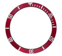 PSDFJAD ZHGUIMING Slanted Aluminium Material Multicolor Bezel Insert 38 * 30.5mm for Men Watch Case Replacement Parts Watch Bezel Accessories(Al-09)
