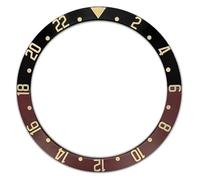 PSDFJAD ZHGUIMING Slanted Aluminium Material Multicolor Bezel Insert 38 * 30.5mm for Men Watch Case Replacement Parts Watch Bezel Accessories(Al-014)