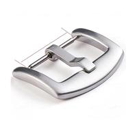PSDFJAD ZHGUIMING Stainless Steel Buckle Watchband Strap Button for Watch Band 18mm 20mm 22mm 16mm 24mm Matal Clasp Watches Accessories(Silver,22mm)