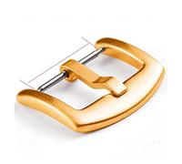 PSDFJAD ZHGUIMING Stainless Steel Buckle Watchband Strap Button for Watch Band 18mm 20mm 22mm 16mm 24mm Matal Clasp Watches Accessories(Rose Gold,18mm)