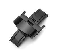 PSDFJAD ZHGUIMING Stainless Steel Solid Double Pull Button Fold Watch Buckle Butterfly Deployment Clasp Watch Strap 12/14/16/18/20/22/24mm Newest(Black,20mm)
