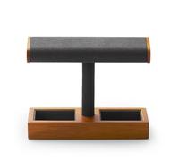 PSDFJAD ZHGUIMING T Shaped Solid Wood Watch Display Stand with Microfiber Jewelry Organizer Rack Bracelet Storage Watch Holder(SM19102)