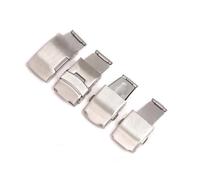 PSDFJAD ZHGUIMING Watch Accessories Steel Strap Stainless Steel Watch Buckle Double/Single/Safety Buckle(14MM Style 4)