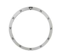 PSDFJAD ZHGUIMING Watch Chapter Ring for SKX 31.3mm Outer Diameter/ 27.6mm Inner Diameter Green Luminous Modified Watch Inner Scale Ring(White with luminesce)