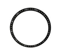 PSDFJAD ZHGUIMING Watch Chapter Ring for SKX 31.3mm Outer Diameter/ 27.6mm Inner Diameter Green Luminous Modified Watch Inner Scale Ring(Black no luminesce)