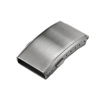 PSDFJAD ZHGUIMING Watch Clasp 16mm 18mm 20mm 22mm Silver Folding Safety Milled Clasp Replacement Stainless Steel Deployant Watch Buckle(Silver 16mm)