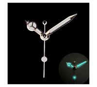 PSDFJAD ZHGUIMING Watch Hands 12.5 * 12 * 8 Polished Silver Gold C3 Bgw9 Green Blue Bright Luminous for Nh35 Nh36 Movement Mod(37 EU)