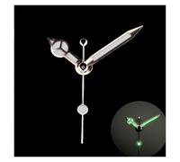 PSDFJAD ZHGUIMING Watch Hands 12.5 * 12 * 8 Polished Silver Gold C3 Bgw9 Green Blue Bright Luminous for Nh35 Nh36 Movement Mod(35 EU)