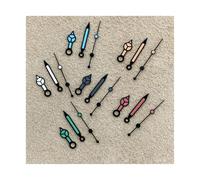 PSDFJAD ZHGUIMING Watch Hands for NH35 NH36 4R 7S Movement Black Border Needle 7.75 * 12 * 12.5mm Green Luminous Diving Watches Pointers(Orange)