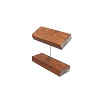 PSDFJAD ZHGUIMING Wooden T Watches Display Stand Watch Bracelet Organizer Rack Shelf Bangle Scrunchie Headband Showcase Holder Props Case(Walnut Wood)