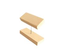 PSDFJAD ZHGUIMING Wooden T Watches Display Stand Watch Bracelet Organizer Rack Shelf Bangle Scrunchie Headband Showcase Holder Props Case(Beech Wood)