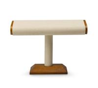 PSDFJAD ZHGUIMING Wooden Watch Holder Tshaped Jewelry Stand Display Black Solidwood Bracelet Ring Earring Organizer Wooden T-Bar Watch Stand(SM08701)