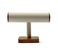PSDFJAD ZHGUIMING Wooden Watch Holder Tshaped Jewelry Stand Display Black Solidwood Bracelet Ring Earring Organizer Wooden T-Bar Watch Stand(SM06801)