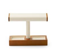 PSDFJAD ZHGUIMING Wooden Watch Holder Tshaped Jewelry Stand Display Black Solidwood Bracelet Ring Earring Organizer Wooden T-Bar Watch Stand(SM19201)