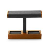 PSDFJAD ZHGUIMING Wooden Watch Holder Tshaped Jewelry Stand Display Black Solidwood Bracelet Ring Earring Organizer Wooden T-Bar Watch Stand(SM19202)