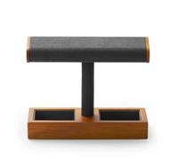 PSDFJAD ZHGUIMING Wooden Watch Holder Tshaped Jewelry Stand Display Black Solidwood Bracelet Ring Earring Organizer Wooden T-Bar Watch Stand(SM19102)