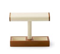 PSDFJAD ZHGUIMING Wooden Watch Holder Tshaped Jewelry Stand Display Black Solidwood Bracelet Ring Earring Organizer Wooden T-Bar Watch Stand(SM19101)