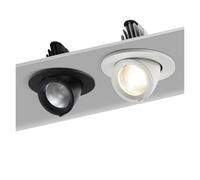 PSDFJAD zhuguiming LED Downlight Dimmable 360 Degree Angle Rotatable Ceiling Recessed Spot Lights 7W 10W 20W AC 110V/220V for Bedroom Corridor Home(Black,Natural White_10W)