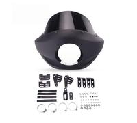 PSDKTMC Motorcycle Headlight Protector Windshield 5.75'' Motorcycle Head Lamp Fairing Headlight Cap For Dyna For Sportster Street Glide Fat Bob Low Rider FXD